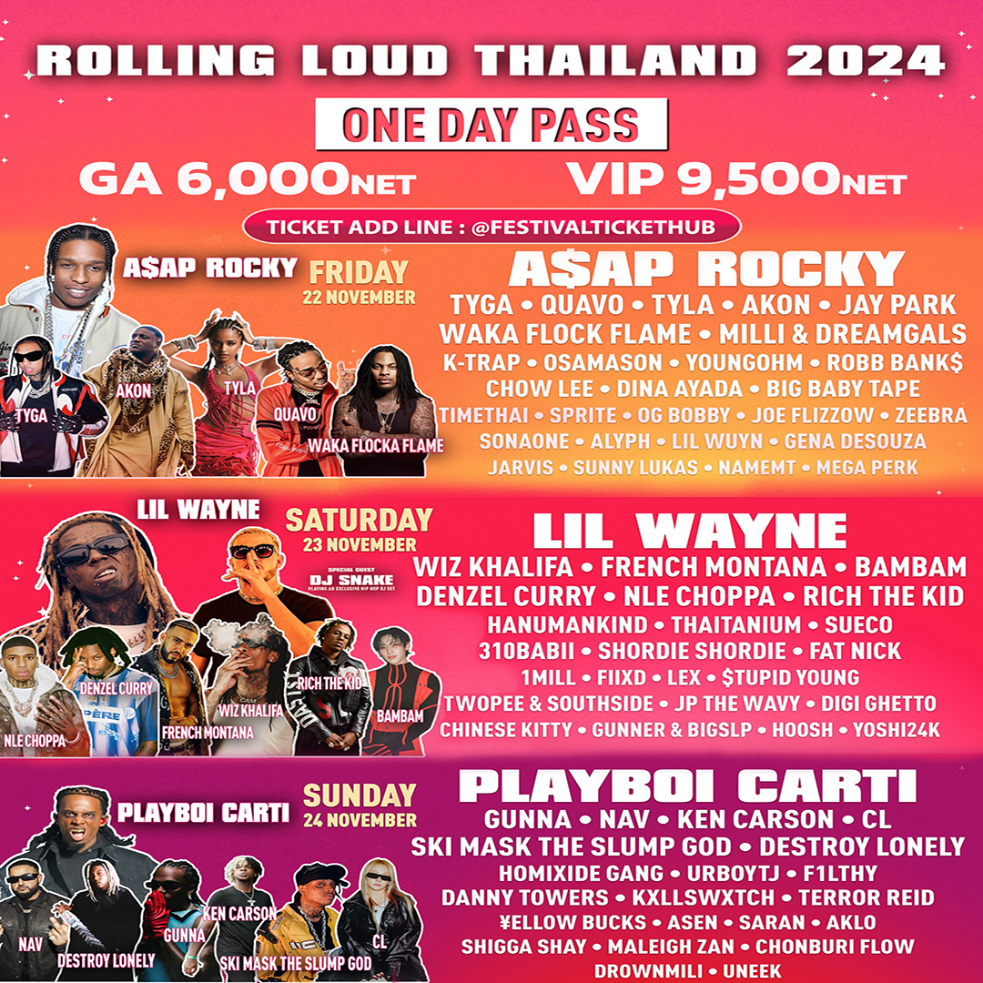 🇹🇭 Rolling Loud Thailand